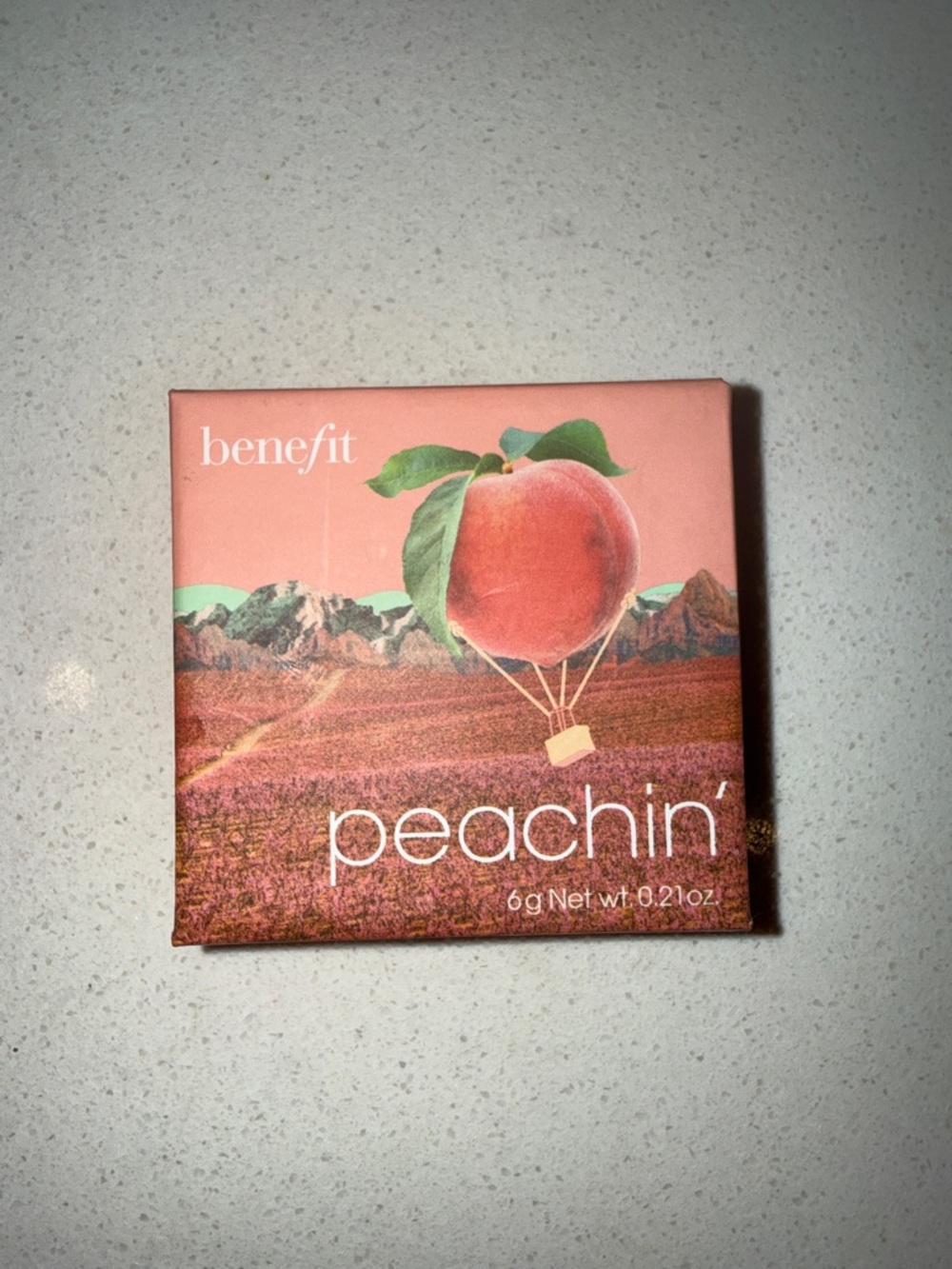 Benefit Peachin' Blush Compact - Peach and Green Artwork